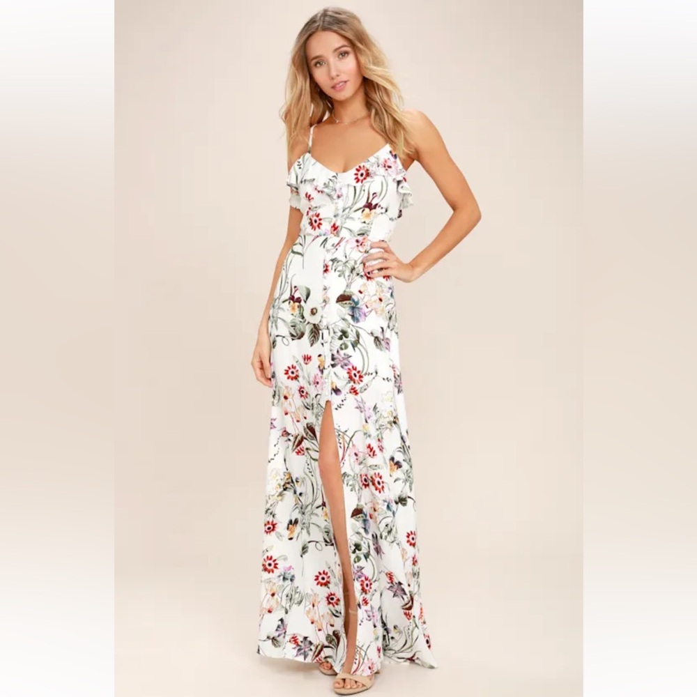 Lulu’s Floral Print Maxi Dress